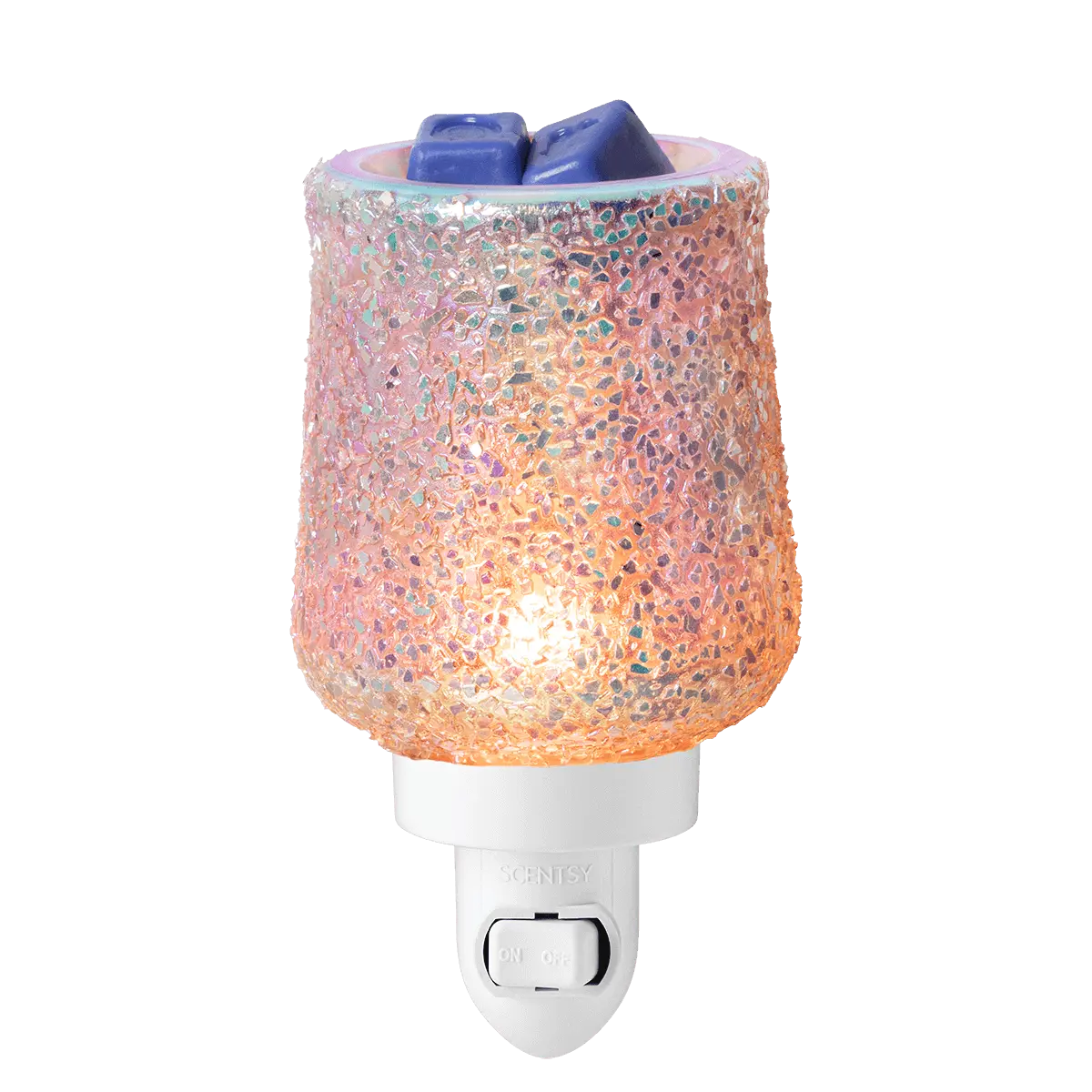 Elektrische Mini-Duftlampe Glittered In Pink